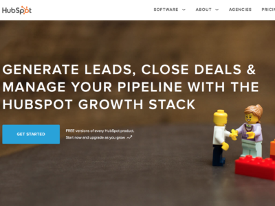 HubSpot homepage copy